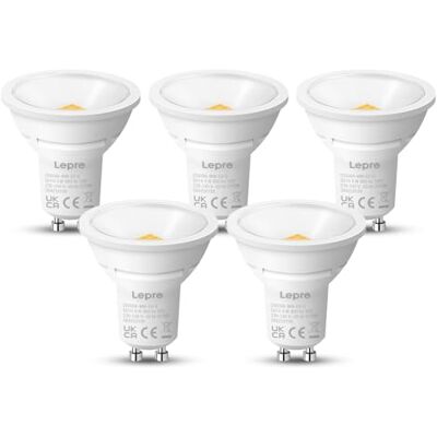 Lepro Ledlamp GU10, 8 W, warm wit, 2700 K, 800 lm, GU10-lamp, komt overeen met 65 W, 100 graden brede straling, energiebesparende GU10-lampen, 5 stuks Lepro Ledlamp GU10, 8 W, warm wit, 2700 K, 800 lm, GU10-lamp, komt overeen met 65 W, 100 graden brede straling, energiebesparende GU10-lampen, 5 stuks