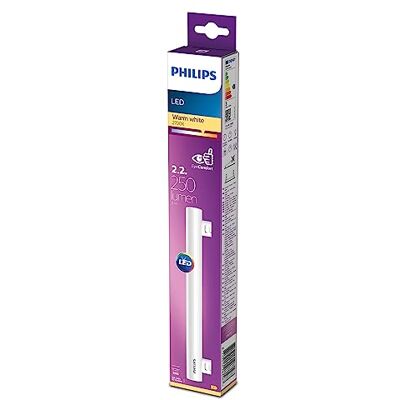 Philips LED buis lineaal 2,2 W 300 mm S14S wit Cálida 2700 K Philips LED buis lineaal 2,2 W 300 mm S14S wit Cálida 2700 K