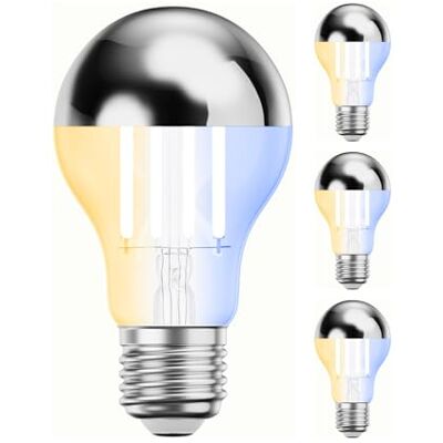 ledscom.de 4 x E27 ledlampen, A60, warm wit koud wit (2700-7000 K), 4,8 W, 486 lm, Smart Home, WLAN, Alexa, hoofdspiegel (zilver) ledscom.de 4 x E27 ledlampen, A60, warm wit koud wit (2700-7000 K), 4,8 W, 486 lm, Smart Home, WLAN, Alexa, hoofdspiegel (zilver)