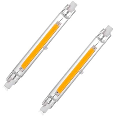 Aoxdi Ledlamp R7S 118 mm 10 W warm wit komt overeen met halogeenlamp, R7S 100 W, J118, 360 graden, AC220-240 V, 2 stuks Aoxdi Ledlamp R7S 118 mm 10 W warm wit komt overeen met halogeenlamp, R7S 100 W, J118, 360 graden, AC220-240 V, 2 stuks
