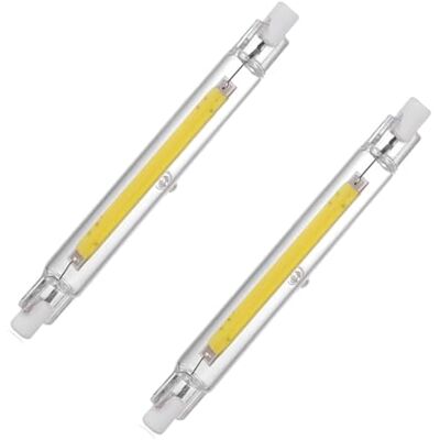 Aoxdi Ledlamp R7S 118 mm 10 W koud wit komt overeen met halogeenlamp, 100 W, J118, stralingsverlichting, 360 graden, AC220-240 V, 2 stuks Aoxdi Ledlamp R7S 118 mm 10 W koud wit komt overeen met halogeenlamp, 100 W, J118, stralingsverlichting, 360 graden, AC220-240 V, 2 stuks