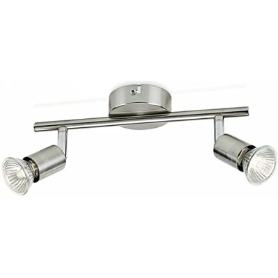 Philips Limbali opbouwspot 2-lichts – nikkel – GU10 – draaibare spots – eenvoudige installatie – exclusief lichtbron Philips Limbali opbouwspot 2-lichts – nikkel – GU10 – draaibare spots – eenvoudige installatie – exclusief lichtbron