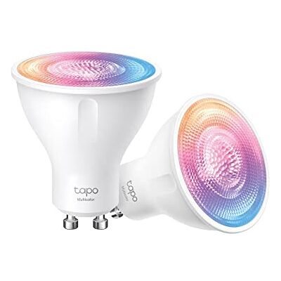 Tapo Set van 2 GU10 Smart LED-lampen, wifi, meerkleurig, wit afstembaar, RGB, afstandsbediening, energiebesparend, werkt met Alexa en Google Home, geen hub nodig, L630 Tapo Set van 2 GU10 Smart LED-lampen, wifi, meerkleurig, wit afstembaar, RGB, afstandsbediening, energiebesparend, werkt met Alexa en Google Home, geen hub nodig, L630