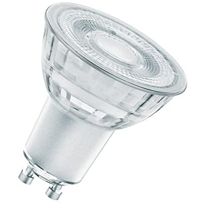 OSRAM Superstar dimbare ledlamp met bijzonder hoge kleurweergave (CRI90), GU10-basis, helder glas, koud wit (4000 K), 350 lumen, vervanging van 50 W, gloeilampen, 1 verpakking OSRAM Superstar dimbare ledlamp met bijzonder hoge kleurweergave (CRI90), GU10-basis, helder glas, koud wit (4000 K), 350 lumen, vervanging van 50 W, gloeilampen, 1 verpakking