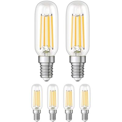 ledscom.de 6 x E14 ledlampen, T25, warm wit (2900 K), 4,2 W, 507 lm ledscom.de 6 x E14 ledlampen, T25, warm wit (2900 K), 4,2 W, 507 lm