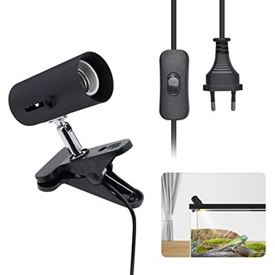 Bonlux Heiz Lampfitting E27 klembar met schakelaar voor bordvloeren, lamphouder aquarium, keramische armatuur E27 Heiz lampfitting voor warmtemelamp, uv-lamp, plantenlamp, leemlamp (zonder gloeilamp) Bonlux Heiz Lampfitting E27 klembar met schakelaar voor bordvloeren, lamphouder aquarium, keramische armatuur E27 Heiz lampfitting voor warmtemelamp, uv-lamp, plantenlamp, leemlamp (zonder gloeilamp)