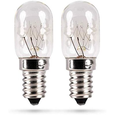 HEITECH Promotion GmbH HEITECH Koelkastlamp, set van 2 stuks, 15 W, E14, gloeilamp voor naaimachine, afzuigkap, vitrine, zoutsteenlamp, koelkast, vriezer, koelkastlamp met T22-capsule, 90 lumen en 2500 K HEITECH Promotion GmbH HEITECH Koelkastlamp, set van 2 stuks, 15 W, E14, gloeilamp voor naaimachine, afzuigkap, vitrine, zoutsteenlamp, koelkast, vriezer, koelkastlamp met T22-capsule, 90 lumen en 2500 K