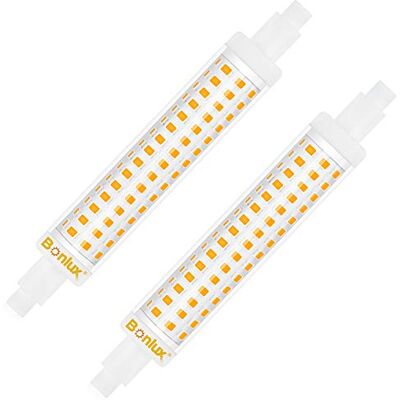 Bonlux R7S 360 graden lineaire ledlampen, 118 mm, 4000 K, niet dimbaar, met dubbel effect J118 Slim, AC 220-240 V, 1300 lm, 2 2 stuks, 15 W, 118 mm, R7S, niet dimbaar, natuurlijk wit Bonlux R7S 360 graden lineaire ledlampen, 118 mm, 4000 K, niet dimbaar, met dubbel effect J118 Slim, AC 220-240 V, 1300 lm, 2 2 stuks, 15 W, 118 mm, R7S, niet dimbaar, natuurlijk wit