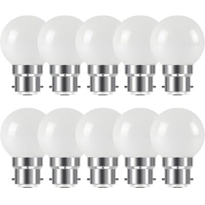 HUAMu B22 bajonetlampen, 10 stuks Feston 2 W (komt overeen met 20 W), energiezuinige gloeilamp, warm wit, kleurrijk HUAMu B22 bajonetlampen, 10 stuks Feston 2 W (komt overeen met 20 W), energiezuinige gloeilamp, warm wit, kleurrijk