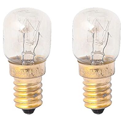 LEDLUX 2 lampen voor oven en magnetron, E14, 15 W, 230 V, 80 lumen, 2800 K, bestand tegen hoge temperaturen tot 300 graden (ST22 ø 22 mm) LEDLUX 2 lampen voor oven en magnetron, E14, 15 W, 230 V, 80 lumen, 2800 K, bestand tegen hoge temperaturen tot 300 graden (ST22 ø 22 mm)
