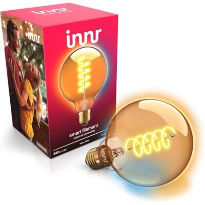 innr E27 Smart Globe Ledlamp, Zigbee E27, intelligente led, dimbaar, werkt met Hue*/ Home Assistant/Homey/Alexa, warm wit tot koud wit, 640 lm, 1 stuk innr E27 Smart Globe Ledlamp, Zigbee E27, intelligente led, dimbaar, werkt met Hue*/ Home Assistant/Homey/Alexa, warm wit tot koud wit, 640 lm, 1 stuk