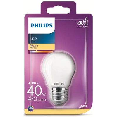 Philips E27 Classic Ledlamp, 40 W, 470 lumen, mat, warm wit Philips E27 Classic Ledlamp, 40 W, 470 lumen, mat, warm wit