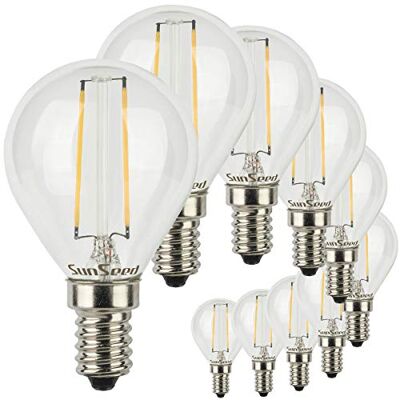 SUNSEED 10 x E14 led-gloeilamp, 2 W, komt overeen met 25 W, warmwit, 2700 K SUNSEED 10 x E14 led-gloeilamp, 2 W, komt overeen met 25 W, warmwit, 2700 K