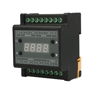 LEDLUX DMX Led Dimmer Triac 220V 3 Kanalen Controleer Triac Transformator Dimbaar Met DMX-signaal LEDLUX DMX Led Dimmer Triac 220V 3 Kanalen Controleer Triac Transformator Dimbaar Met DMX-signaal