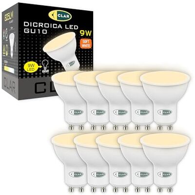CLAR GU10 ledlamp, warmwit, GU10 ledlamp, warmwit, 10 stuks CLAR GU10 ledlamp, warmwit, GU10 ledlamp, warmwit, 10 stuks