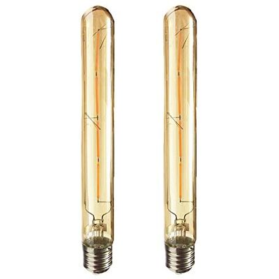 HUAMu Set van 2 Edison vintage E27 4W T30-225 reageerglazen lamp AC 220-240V E27 T30 warm wit (2700K) HUAMu Set van 2 Edison vintage E27 4W T30-225 reageerglazen lamp AC 220-240V E27 T30 warm wit (2700K)