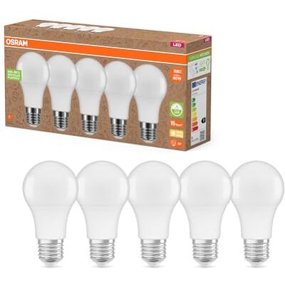 OSRAM Nature LOOP bijzonder duurzame ledlampen van gerecycled kunststof, voordeelpakket met 15 gloeilampen, vervangt 60 W gloeilampen, warm wit, milieuvriendelijk OSRAM Nature LOOP bijzonder duurzame ledlampen van gerecycled kunststof, voordeelpakket met 15 gloeilampen, vervangt 60 W gloeilampen, warm wit, milieuvriendelijk