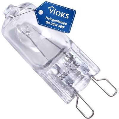 VIOKS G9 25 W 230 V reservelamp voor Bosch Siemens 00607291 halogeen G9 25W 300° oven met 2 lusvormige connectoren VIOKS G9 25 W 230 V reservelamp voor Bosch Siemens 00607291 halogeen G9 25W 300° oven met 2 lusvormige connectoren