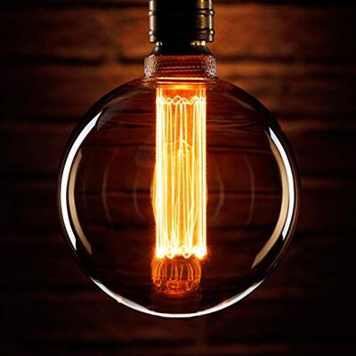 Auraglow Mysa LED-lamp Vintage gloeilamp Edison-stijl decoratieve spaarlamp Edison-stijl rustieke retro E27 schroef G125 bolvorm Auraglow Mysa LED-lamp Vintage gloeilamp Edison-stijl decoratieve spaarlamp Edison-stijl rustieke retro E27 schroef G125 bolvorm