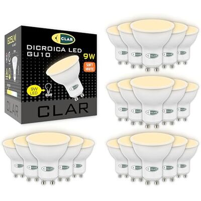 CLAR Warm witte GU10 led-lamp, GU10 warmwitte led-lamp, warmwitte led-lamp, GU10 warmwitte led, led-spot, GU10 led, GU10 led-lamp, GU10 led-lamp, GU10 3000 K, 9 W (verpakking van 20) CLAR Warm witte GU10 led-lamp, GU10 warmwitte led-lamp, warmwitte led-lamp, GU10 warmwitte led, led-spot, GU10 led, GU10 led-lamp, GU10 led-lamp, GU10 3000 K, 9 W (verpakking van 20)