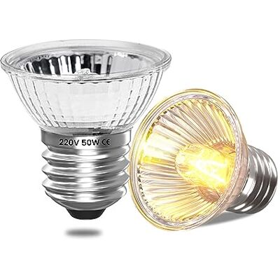 Bonlux Bulb E27 UVA UVB 50 W Warming Lamp Grondschildpadden, UV-lamp Waterschildpadden, Aquariumlampen Warming Lampen voor Reptielen, Dieren, Kippen (dimbaar, 2 stuks) Bonlux Bulb E27 UVA UVB 50 W Warming Lamp Grondschildpadden, UV-lamp Waterschildpadden, Aquariumlampen Warming Lampen voor Reptielen, Dieren, Kippen (dimbaar, 2 stuks)