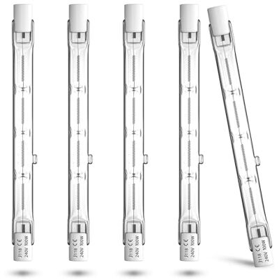 BrightWish R7S Halogeenlamp 118 mm 100 W dimbaar warmwit Halogeenbalk voor projectoren, bouwlampen, werklampen BrightWish R7S Halogeenlamp 118 mm 100 W dimbaar warmwit Halogeenbalk voor projectoren, bouwlampen, werklampen