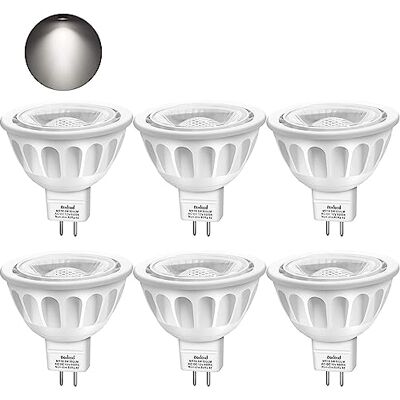 Boxlood GU5.3 Ledlamp, 5 W, MR16, koud wit, 6000 K, 12 V, spot, stralingshoek 40 graden, niet dimbaar, 6 stuks Boxlood GU5.3 Ledlamp, 5 W, MR16, koud wit, 6000 K, 12 V, spot, stralingshoek 40 graden, niet dimbaar, 6 stuks
