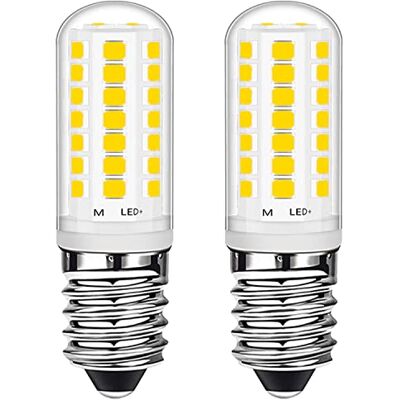 Euxper Ledlamp, E14, 3 W, natuurlijk wit, 4000 K, 28 W, halogeenlamp, energiebesparend, E14, kleine Edison-schroeffitting (SES), 360 lumen, voor vriezer, afzuigkap, machine, 2 stuks Euxper Ledlamp, E14, 3 W, natuurlijk wit, 4000 K, 28 W, halogeenlamp, energiebesparend, E14, kleine Edison-schroeffitting (SES), 360 lumen, voor vriezer, afzuigkap, machine, 2 stuks