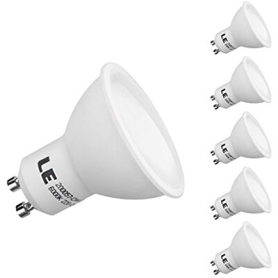 Lepro 5 stuks GU10 LED-lampen koud wit 5,2W 400lm GU10 koud wit 5000K GU10 LED-lamp niet dimbaar Lepro 5 stuks GU10 LED-lampen koud wit 5,2W 400lm GU10 koud wit 5000K GU10 LED-lamp niet dimbaar