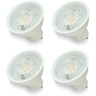 Sweier 4 x ledlampen, 5 W, GU10, 38 graden, stralingshoek, 430 lm, stralingshoek 430 lm, warmwit, 3000 K, led-spot, GU10, 220-240 V, 5 W komt overeen met 50 W halogeen. Niet dimbaar Sweier 4 x ledlampen, 5 W, GU10, 38 graden, stralingshoek, 430 lm, stralingshoek 430 lm, warmwit, 3000 K, led-spot, GU10, 220-240 V, 5 W komt overeen met 50 W halogeen. Niet dimbaar