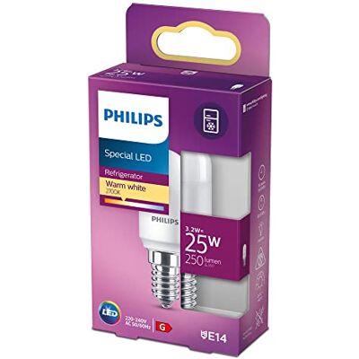 Philips Ledlamp, buis T25, E14, 25 W, warm wit, mat Philips Ledlamp, buis T25, E14, 25 W, warm wit, mat