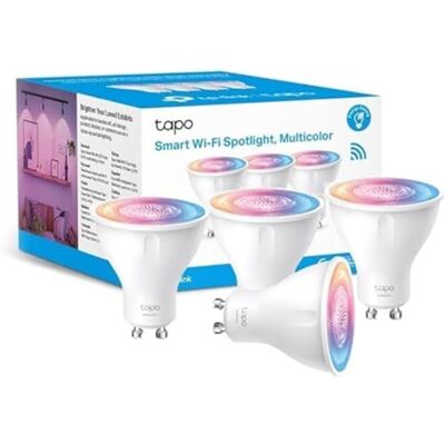 Tapo Intelligente wifi-gloeilamp, G10 veelkleurig, dimbaar, 2200 K-6500 K, 350 lumen, 3,7 W komt overeen met 50 W, compatibel met Alexa en Google Home, energiebesparend, L630 (4 stuks) Tapo Intelligente wifi-gloeilamp, G10 veelkleurig, dimbaar, 2200 K-6500 K, 350 lumen, 3,7 W komt overeen met 50 W, compatibel met Alexa en Google Home, energiebesparend, L630 (4 stuks)