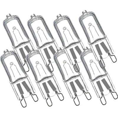 LEDLUX G9 gloeilamp, G9 halogeenlamp, dimbaar, warm wit 2800 K (28 W, 370 lumen, 8 stuks) LEDLUX G9 gloeilamp, G9 halogeenlamp, dimbaar, warm wit 2800 K (28 W, 370 lumen, 8 stuks)