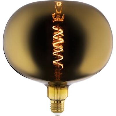 EGLO E27 dimbare ledlamp appelvorm, grote maat, vintage filament spiraal, extra grote Edison-gloeilamp, 4 watt, 40 lumen, warm wit, 1900 Kelvin, Ø 22 cm EGLO E27 dimbare ledlamp appelvorm, grote maat, vintage filament spiraal, extra grote Edison-gloeilamp, 4 watt, 40 lumen, warm wit, 1900 Kelvin, Ø 22 cm