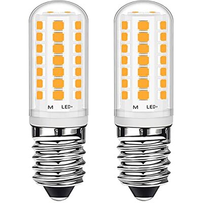 Euxper AC220 Ledlampen, E14, 3 W, warmwit, 28 W, halogeen equivalent, energiebesparend, kleine Edison-schroeffitting (SES), 360 lumen, voor vriezer, afzuigkap, naaimachine, 2 stuks Euxper AC220 Ledlampen, E14, 3 W, warmwit, 28 W, halogeen equivalent, energiebesparend, kleine Edison-schroeffitting (SES), 360 lumen, voor vriezer, afzuigkap, naaimachine, 2 stuks