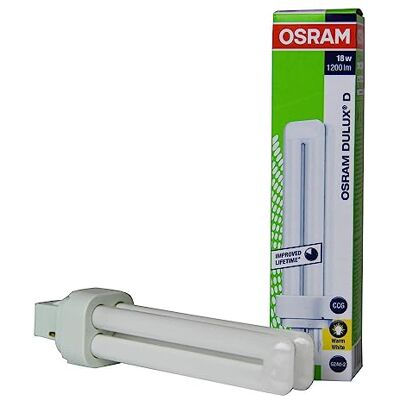 OSRAM Dulux D 18W 830 2P G24d-2, 10 stuks OSRAM Dulux D 18W 830 2P G24d-2, 10 stuks
