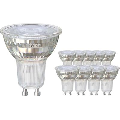 Ledvion 10 x ledlampen GU10, 5 W, 4000 K, 345 lumen, compleet glas, verlichting Ledvion 10 x ledlampen GU10, 5 W, 4000 K, 345 lumen, compleet glas, verlichting