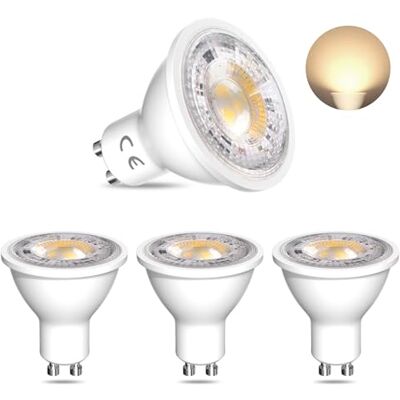 BrightArk Ledlamp, GU10, 7 W, MR16, spot, 12 V, neutraal wit, 4000 K, energiebesparend, komt overeen met halogeen, 65 W, inbouwhoek, 38 graden, niet verstelbaar, 4 stuks BrightArk Ledlamp, GU10, 7 W, MR16, spot, 12 V, neutraal wit, 4000 K, energiebesparend, komt overeen met halogeen, 65 W, inbouwhoek, 38 graden, niet verstelbaar, 4 stuks