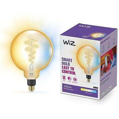WiZ Globe Warm- tot Koelwit Licht Slimme LED Verlichting E27 fitting 25 W Goud WLAN WiZ Globe Warm- tot Koelwit Licht Slimme LED Verlichting E27 fitting 25 W Goud WLAN