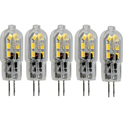 JANDEI Ledlamp G4 1,5 W 12 V niet dimbaar warm wit 3000 ºK blister 5 stuks JANDEI Ledlamp G4 1,5 W 12 V niet dimbaar warm wit 3000 ºK blister 5 stuks