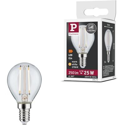 Paulmann LED-lamp 28573 druppel lamp dimbaar 2,5W 2700K E14 Paulmann LED-lamp 28573 druppel lamp dimbaar 2,5W 2700K E14
