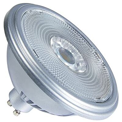 SLV QPAR111 GU10 LED-lamp, 12,5 W, 2700 K, CRI90, 30°, zilver (1005276) SLV QPAR111 GU10 LED-lamp, 12,5 W, 2700 K, CRI90, 30°, zilver (1005276)