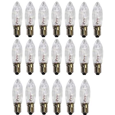 ShuoHui 20 stuks E10 reservelampen 34V AC 3W golfkaars warm wit ShuoHui 20 stuks E10 reservelampen 34V AC 3W golfkaars warm wit