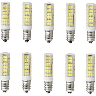 Jiotouhu Set van 10 E14 ledlampen, koudwit, 7 W, 6000 K, E14, vervanging voor halogeenlampen, 700 W, 700 lm, AC 220-240 V, niet dimbaar, geen flikkeren, spaarlamp Jiotouhu Set van 10 E14 ledlampen, koudwit, 7 W, 6000 K, E14, vervanging voor halogeenlampen, 700 W, 700 lm, AC 220-240 V, niet dimbaar, geen flikkeren, spaarlamp