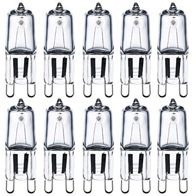 Comyan G9 halogeenlamp 230 V, 28 W, 2800 K, warm wit, 320 lm, doorzichtig, G9-fitting 10 stuks Comyan G9 halogeenlamp 230 V, 28 W, 2800 K, warm wit, 320 lm, doorzichtig, G9-fitting 10 stuks