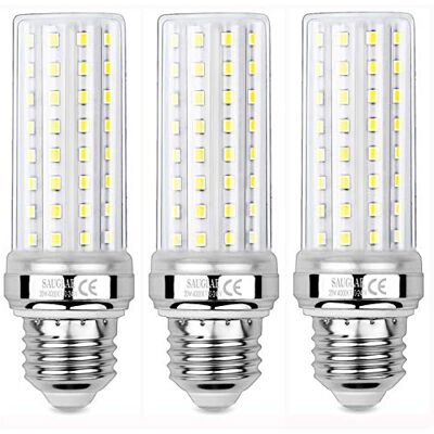 SAUGLAE Ledlamp, 20 W, komt overeen met 150 W, gloeilamp, 2300 lm, 4000 K, neutraal wit, Edison-schroef, E27, 3 stuks SAUGLAE Ledlamp, 20 W, komt overeen met 150 W, gloeilamp, 2300 lm, 4000 K, neutraal wit, Edison-schroef, E27, 3 stuks