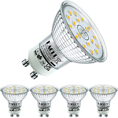 EACLL GU10 LED 4000K 4.9W vervangt 75W halogeenlampen, 4-pack. Neutraal wit 585 lumen peren, AC 230V flikkervrij spot, stralingshoek 120 graden spot, niet dimbaar reflectorlampen EACLL GU10 LED 4000K 4.9W vervangt 75W halogeenlampen, 4-pack. Neutraal wit 585 lumen peren, AC 230V flikkervrij spot, stralingshoek 120 graden spot, niet dimbaar reflectorlampen