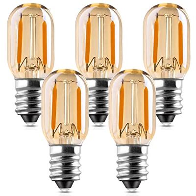 Genixgreen Gloeilamp E14 Led Warm Wit 1W T22 Vintage buis Nachtlampje Koelkastlamp Vervangt 10 Watt Gloeilampen Equivalent, 2200K Niet dimbaar, 5-pack Genixgreen Gloeilamp E14 Led Warm Wit 1W T22 Vintage buis Nachtlampje Koelkastlamp Vervangt 10 Watt Gloeilampen Equivalent, 2200K Niet dimbaar, 5-pack