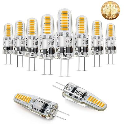 I-SHUNFA Ledlampen G4 1,2 W, AC/DC 12 V, warm wit 3000 K, vervangt 15 W halogeenlampen, 110 lm, niet dimbaar, ledlamp met pinfitting, 10 stuks I-SHUNFA Ledlampen G4 1,2 W, AC/DC 12 V, warm wit 3000 K, vervangt 15 W halogeenlampen, 110 lm, niet dimbaar, ledlamp met pinfitting, 10 stuks