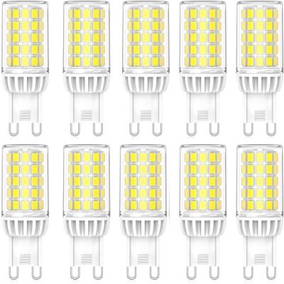 WULUN G9 ledlampen, 5 W, 500 lm, koud wit 6000 K, komt overeen met 50 W halogeenlampen, niet dimbaar, flikkervrij, AC 230 V, spaarlampen voor hanglampen WULUN G9 ledlampen, 5 W, 500 lm, koud wit 6000 K, komt overeen met 50 W halogeenlampen, niet dimbaar, flikkervrij, AC 230 V, spaarlampen voor hanglampen